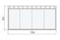 Preview: Satinmolton B1 konfektioniert, steingrau, B=12m (geöst) x H=5m