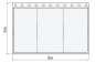 Preview: Bühnenmolton konfektioniert, bordeauxrot, B=9m (geöst) x H=6m