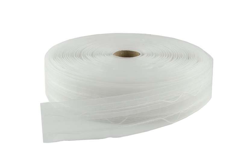 Faltenband 1er, transparent, 90 mm breit, 100 m