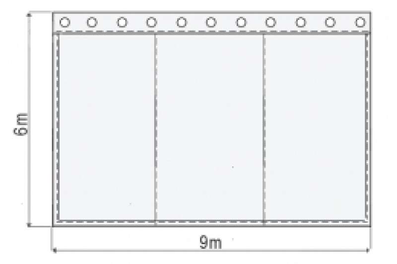 Bühnenmolton konfektioniert, bordeauxrot, B=9m (geöst) x H=6m